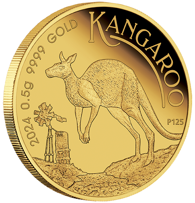 Mini Roo 2024 0.5g Gold Proof Coin in Card