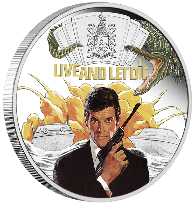 2023 James Bond Live and Let Die 50th Anniversary. 1oz Silver Proof Coin