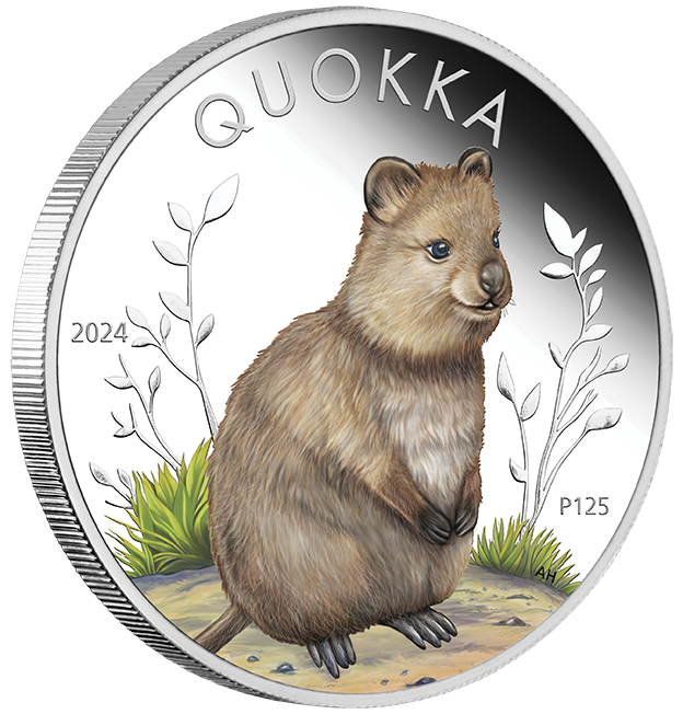 Australian Quokka 2024 1oz Silver Proof Coloured Coin