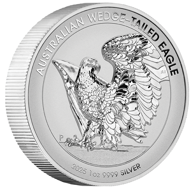 2025 1oz Silver Proof Ultra High-Relief Coin. Australian Wedge-tailed Eagle