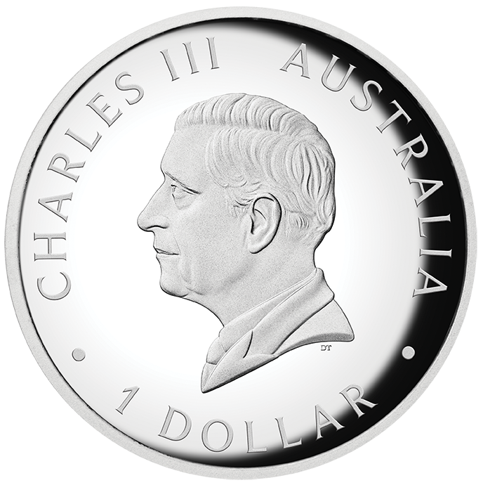 2026 1oz Silver Proof High Relief Coloured Coin Australian Kangaroo