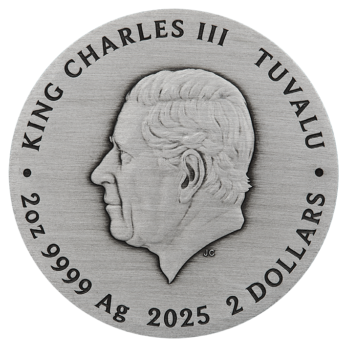 2025 2oz Silver Antiqued Coin. The Fates - The Moirai