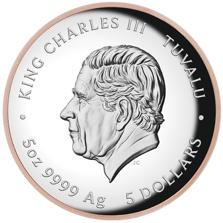 Pink Panther 60th Anniversary 2024 5oz Silver Proof High Relief Gilded Coin