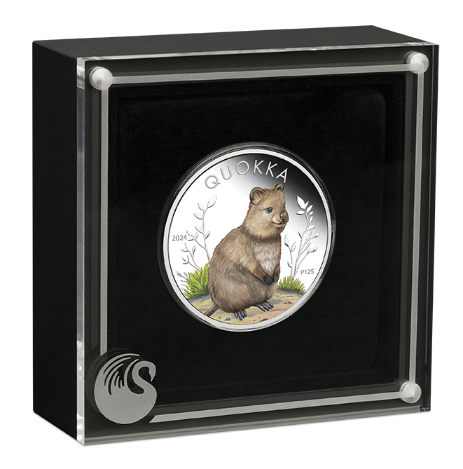 Australian Quokka 2024 1oz Silver Proof Coloured Coin