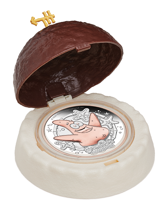 2025 2oz Spongebob Squarepants- Patrick Star Silver Proof Gilded Coin