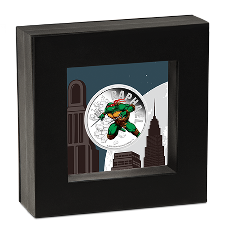 2025 $1 1oz Silver Proof Coloured Coin. Teenage Mutant Ninja Turtles- Raphael