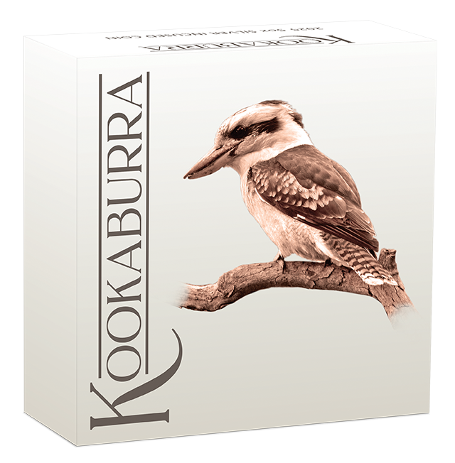 2025 5oz Silver Proof Incused Coin. Australian Kookaburra 35th Anniversary