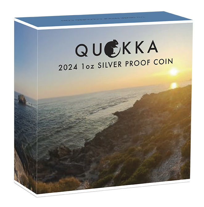 Australian Quokka 2024 1oz Silver Proof Coloured Coin