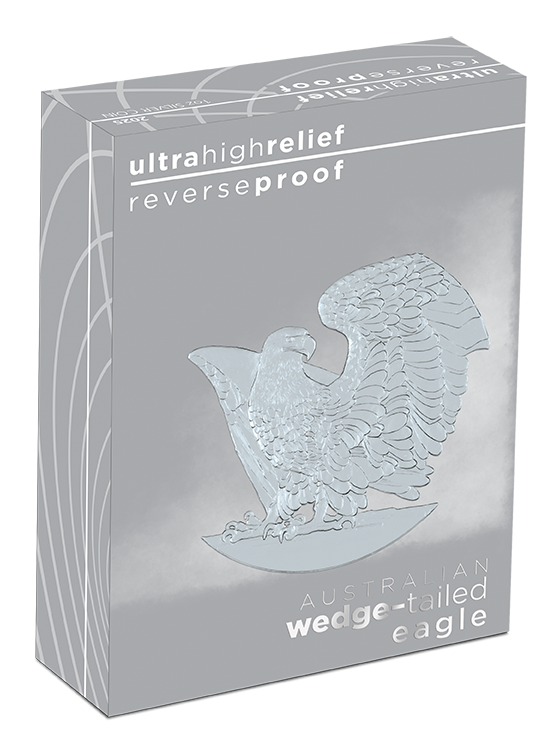 2025 1oz Silver Proof Ultra High-Relief Coin. Australian Wedge-tailed Eagle