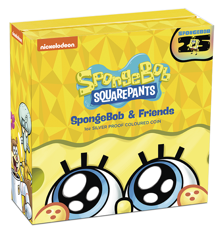 Spongebob & Friends 2024 1oz Silver Proof Coloured Coin