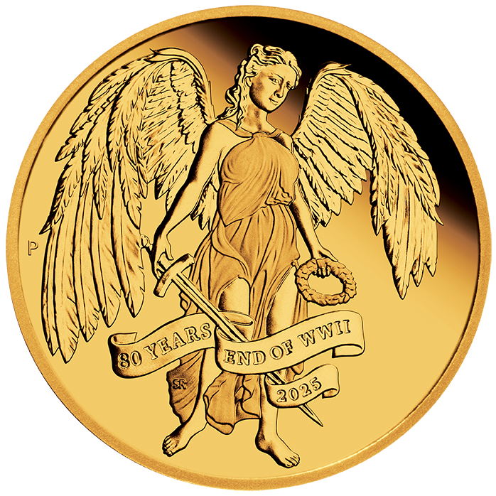 2025 1oz Gold Proof Coin – 80th Anniversary End of WWII Winged Victory