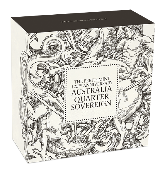 The Perth Mint's 125th Anniversary - Australia Quarter Sovereign 2024 Gold Proof Coin