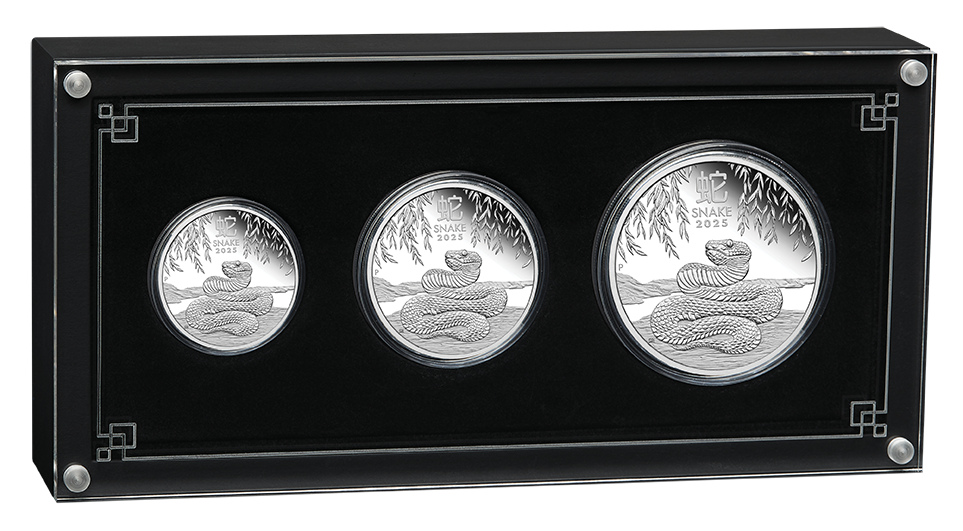Australian Lunar Series III 2025 Year of the Snake Three Coin Proof Set