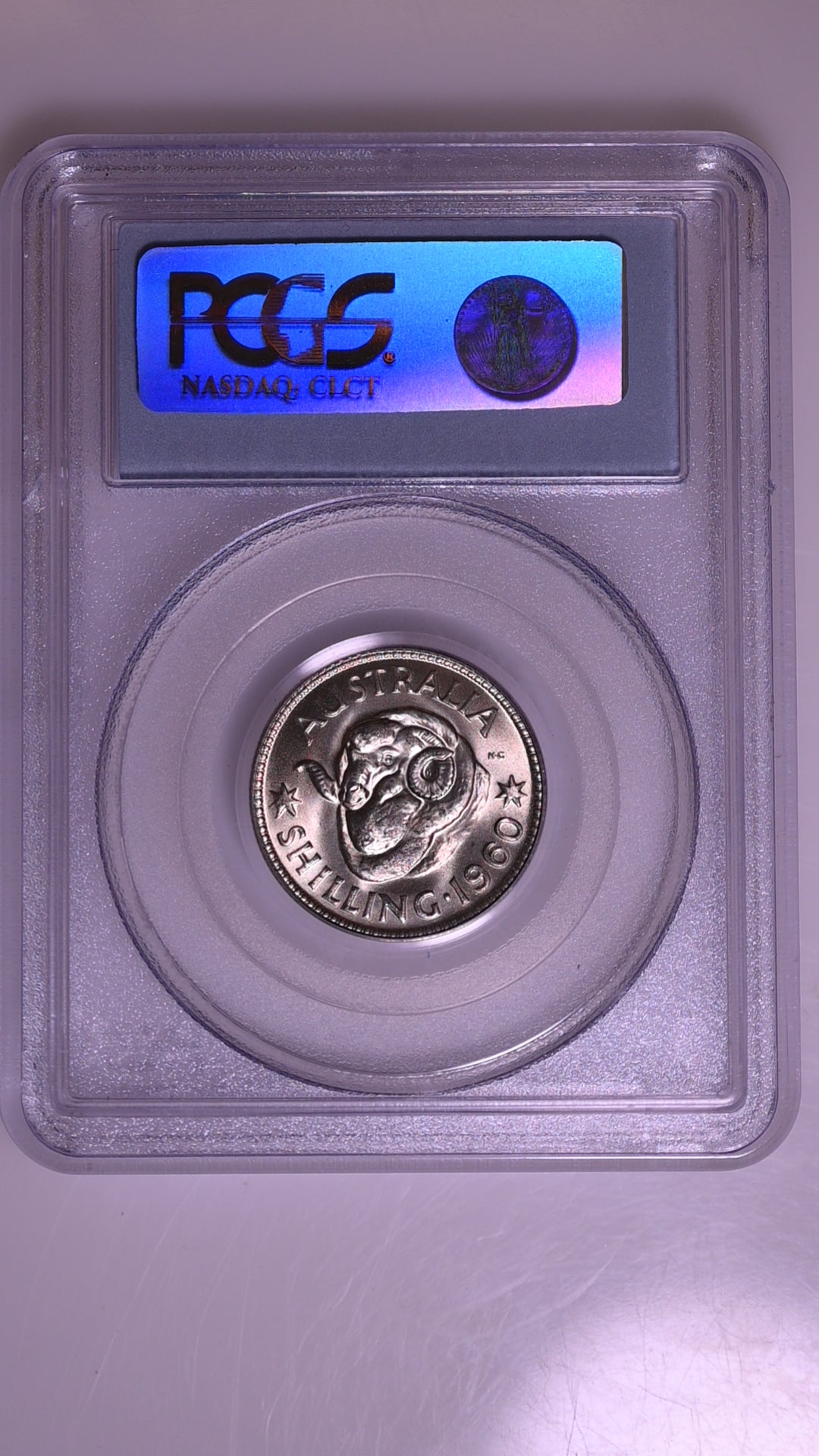 1960(m) Australian Shilling - PCGS MS64