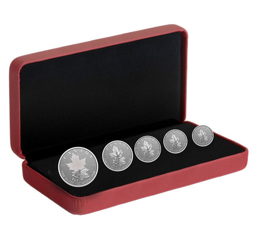 2022 Fine Silver Maple Leaf Fractional Set - A Radiant Crown