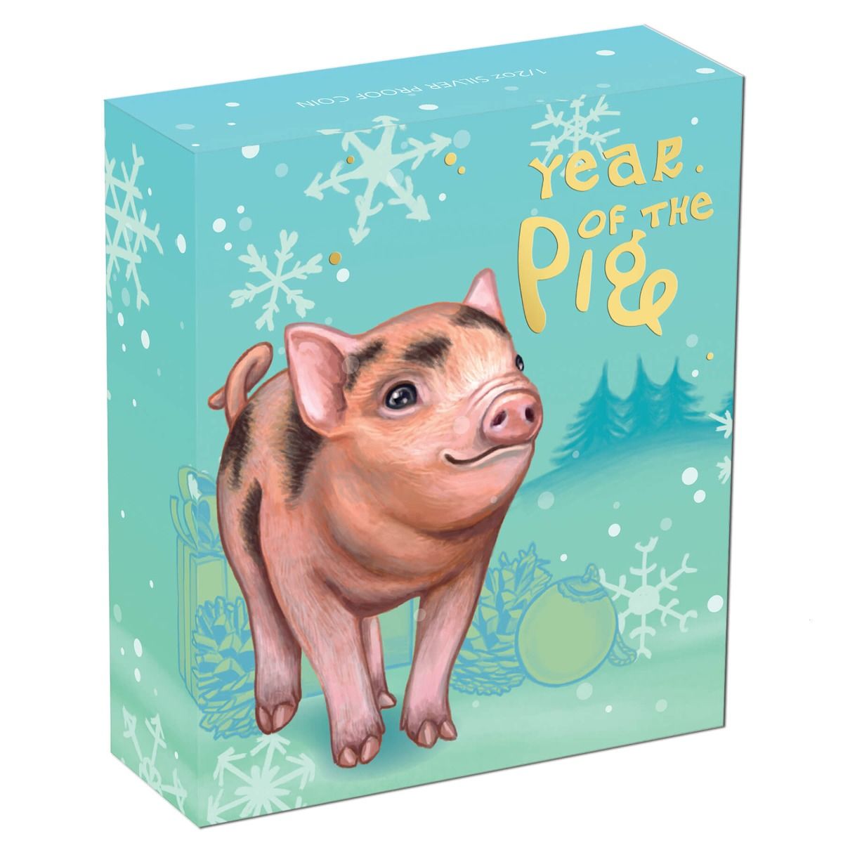 2019 Baby Pig 1/2oz Silver Proof Coin.