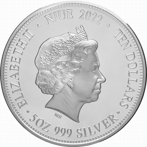 2022 $10 Niue 5oz Silver Proof Coin - Daintree Rainforest (World Money Fair Release)
