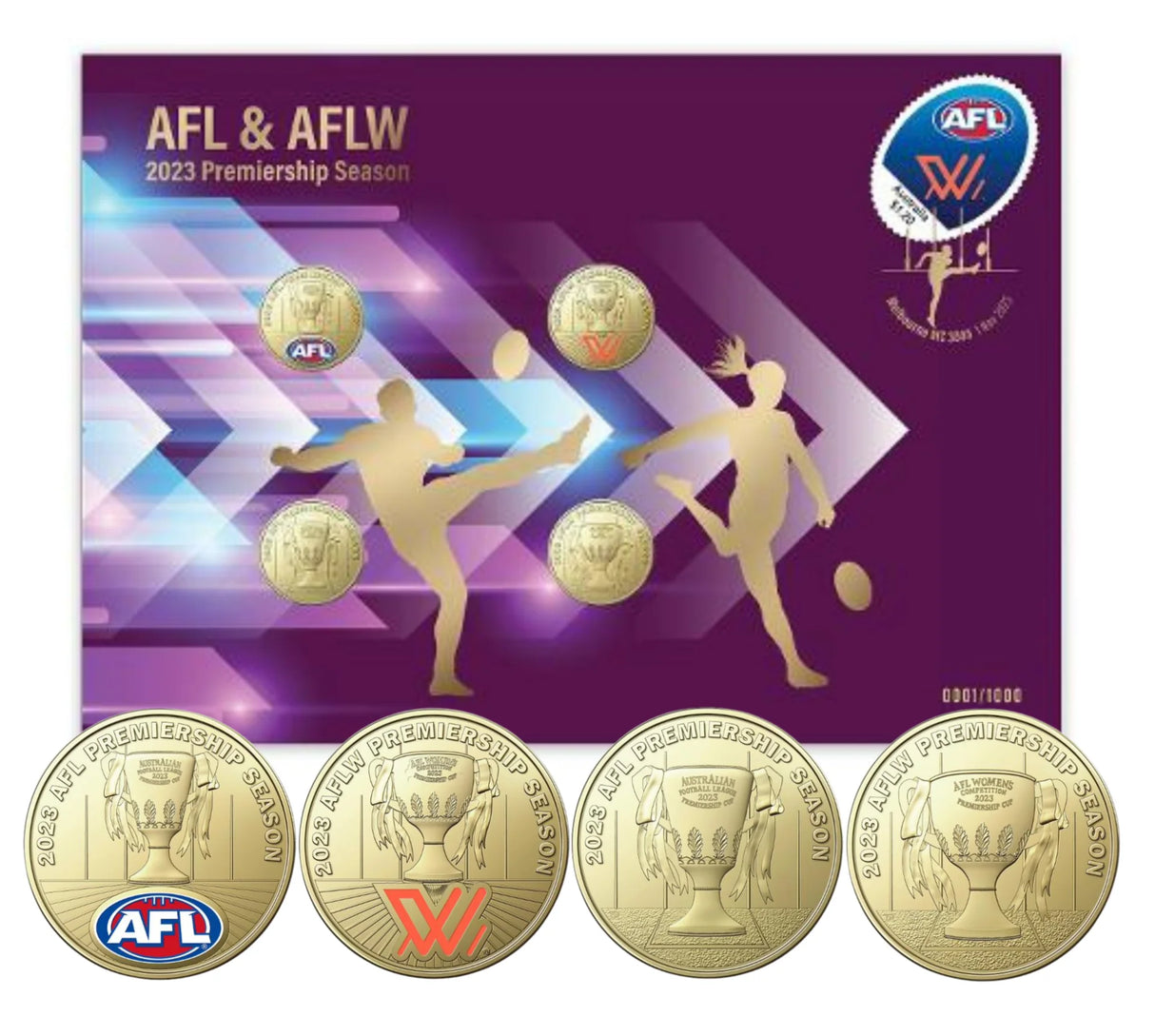2023 AFL. AFLW Limited-Edition Four-Coin PNC