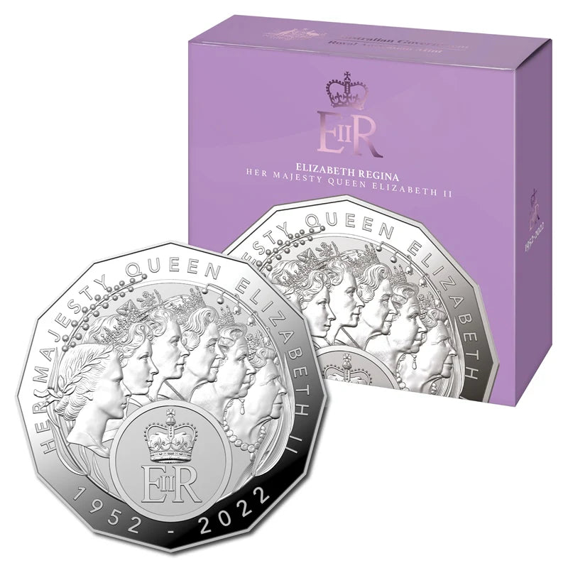 2023 Elizabeth Regina HM Queen Elizabeth II Commemoration Silver Proof 50c