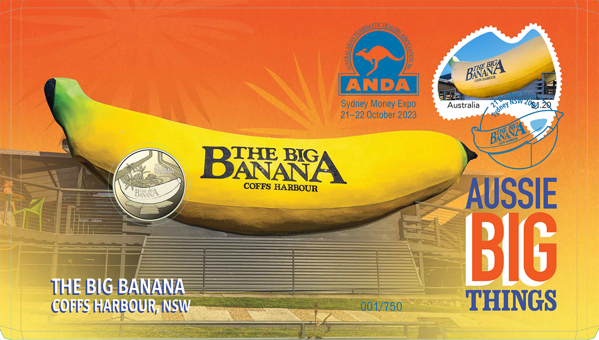 2023 ANDA Sydney Money Expo Aussie Big Things Big Banana & Big Blue Heeler PNC Set (Exclusive Colour)