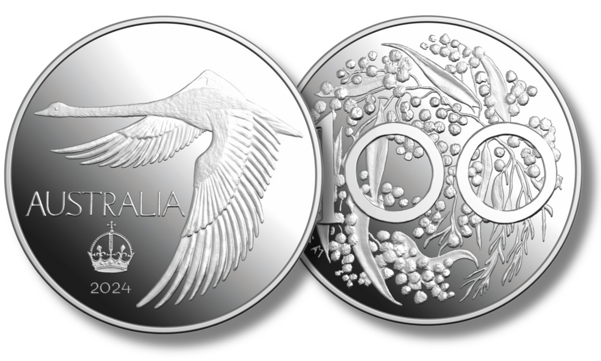 2024 Swan Dollar Pattern Crown (Silver Proof) - (Not Legal Tender)
