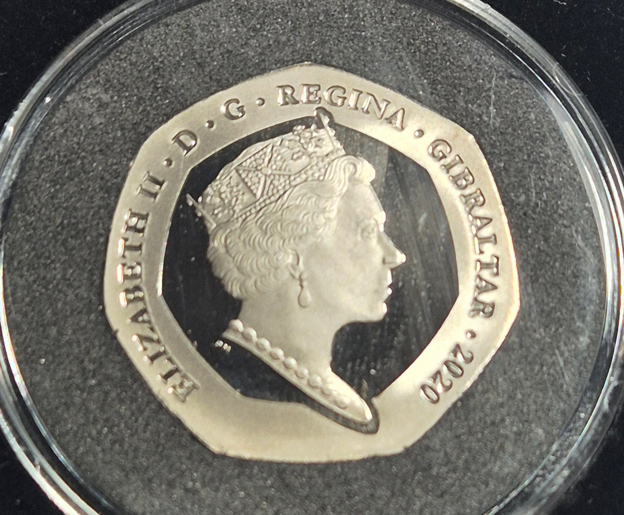 2020 PENNY BLACK 50p FIFTY PENCE SILVER PROOF COIN