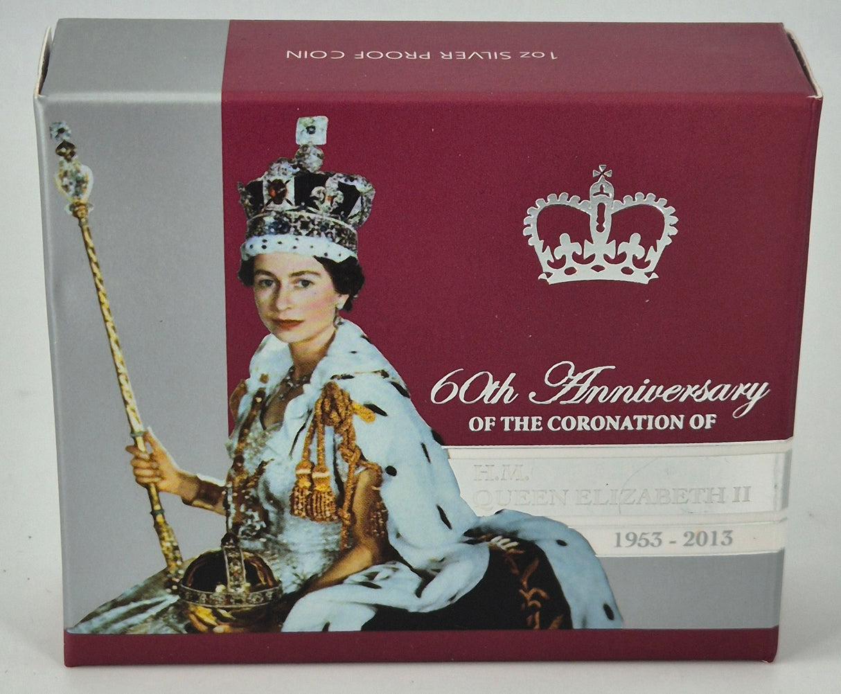 2013 1oz Silver Proof – 60th Coronation Anniversary