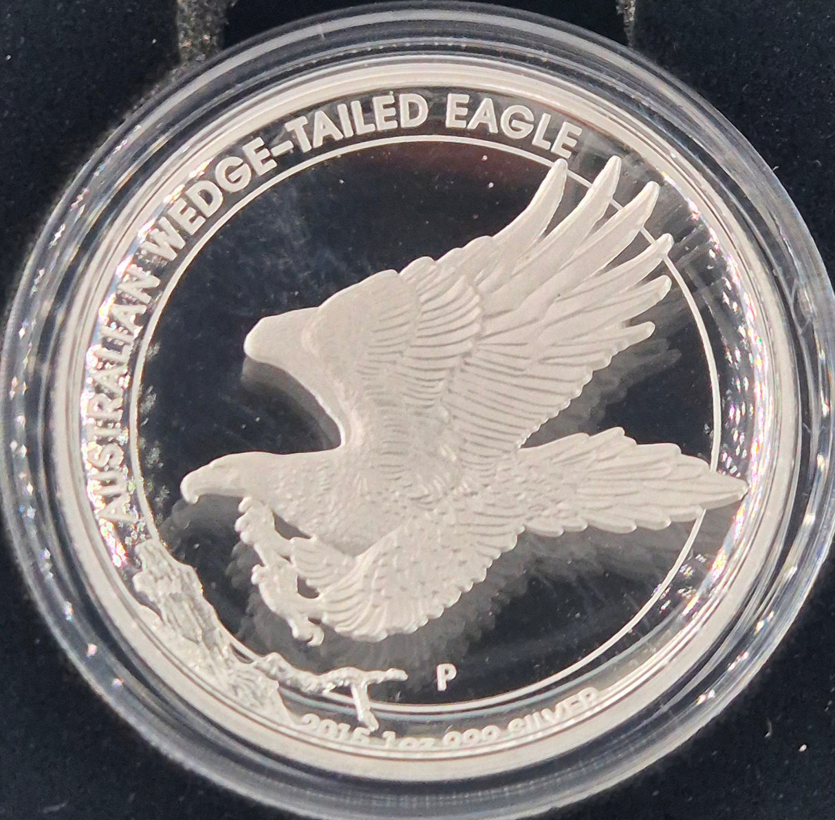 2015 1oz Silver Proof High Relief – Wedge-Tailed Eagle