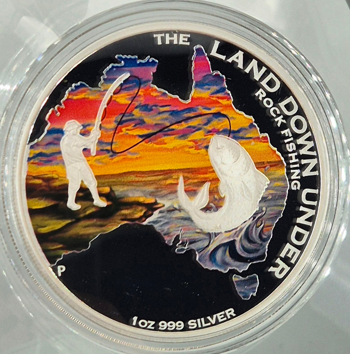 2014 The Land Down Under – Rock Fishing 1oz Silver Proof Coin