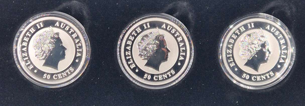 2014 Australian Outback 3-Coin Coloured 1/2oz Silver Collection