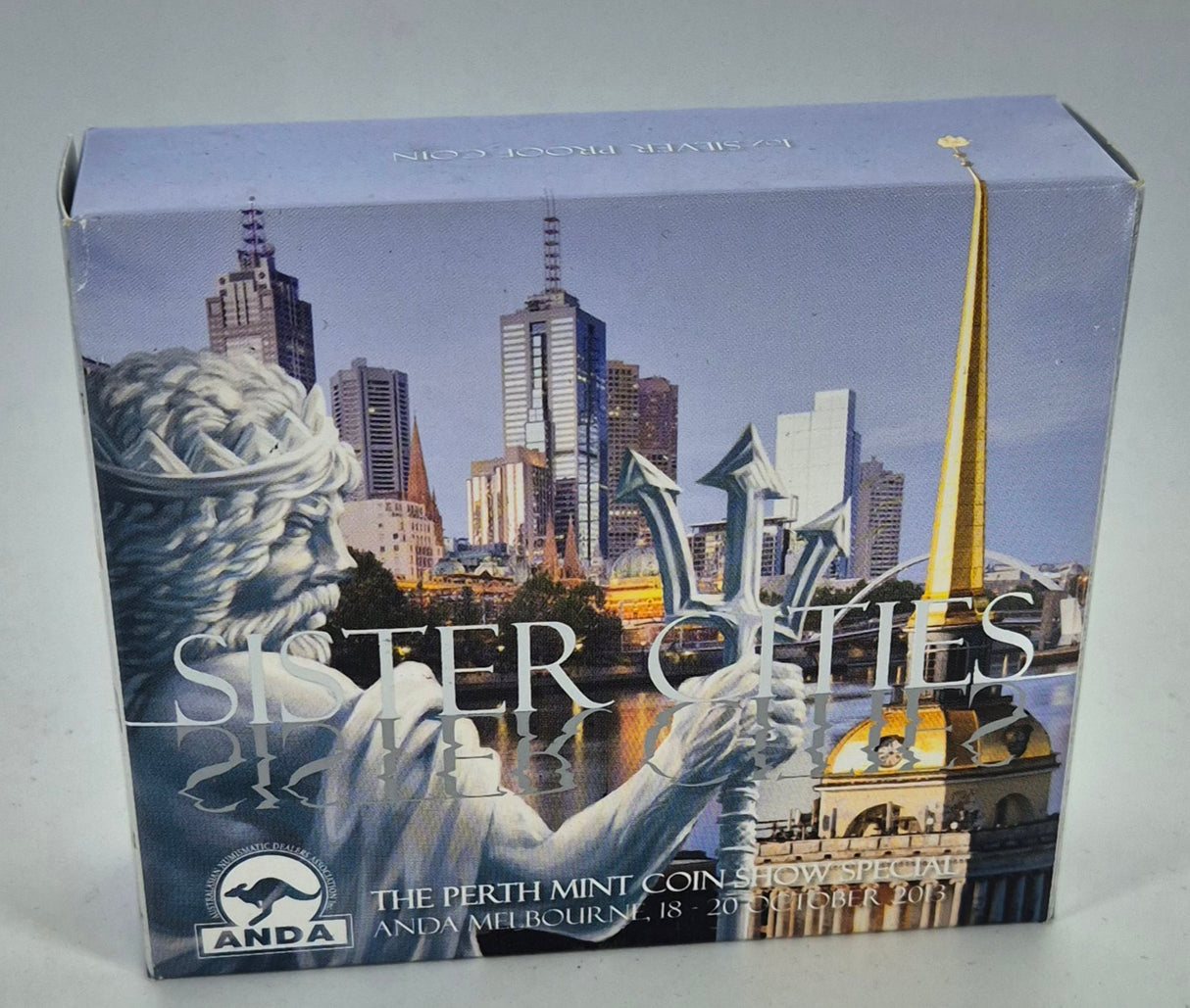2013 Sister Cities 1oz Silver Proof Coin – ANDA Melbourne Show Special
