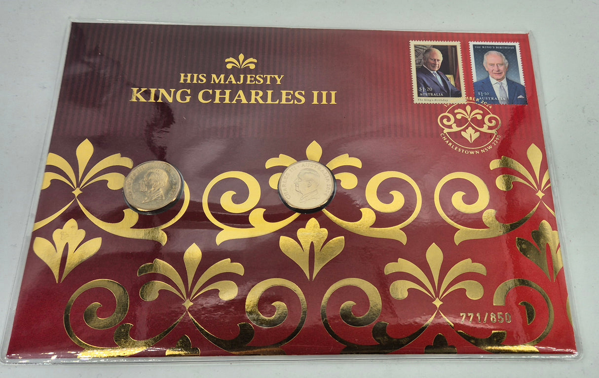 2024 Impressions King Charles III $1 2-Coin & Stamp PNC – Limited to 850