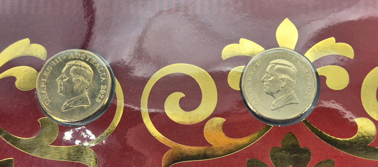 2024 Impressions King Charles III $1 2-Coin & Stamp PNC – Limited to 850