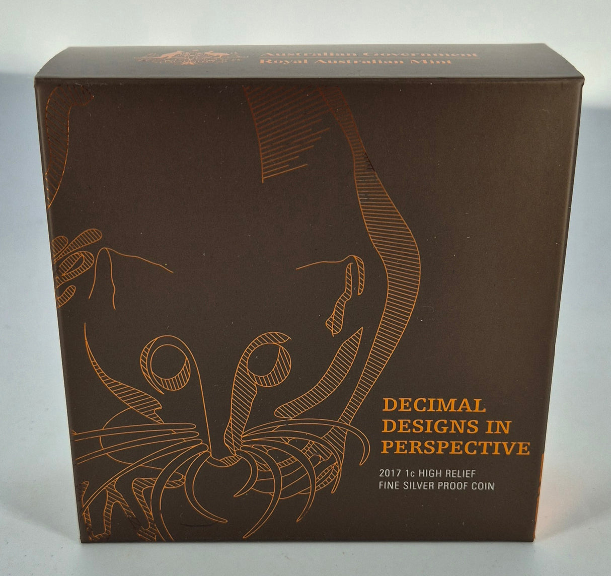 2017 Royal Australian Mint 1oz Silver Proof 1c Coin – High Relief Silver Proof Coin – World Money Fair Edition