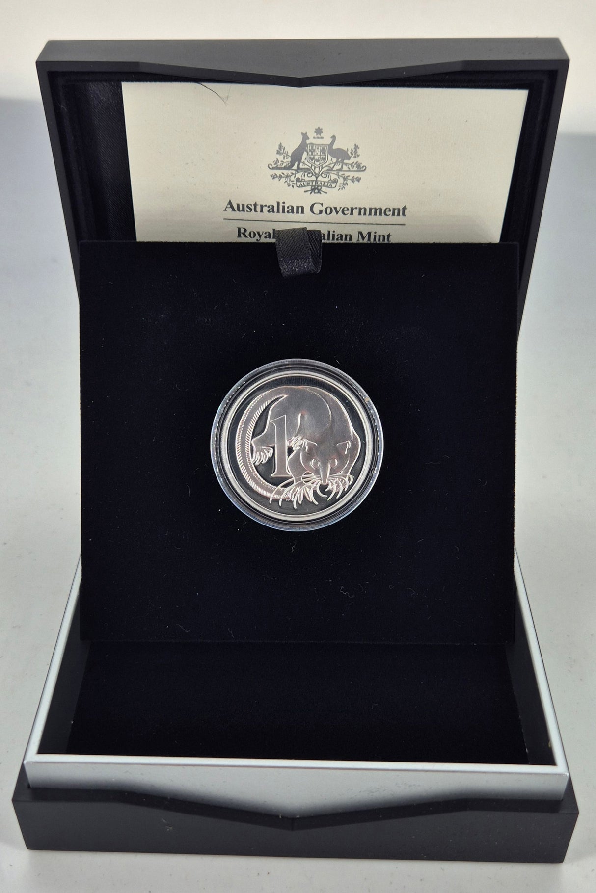 2017 Royal Australian Mint 1oz Silver Proof 1c Coin – High Relief Silver Proof Coin – World Money Fair Edition