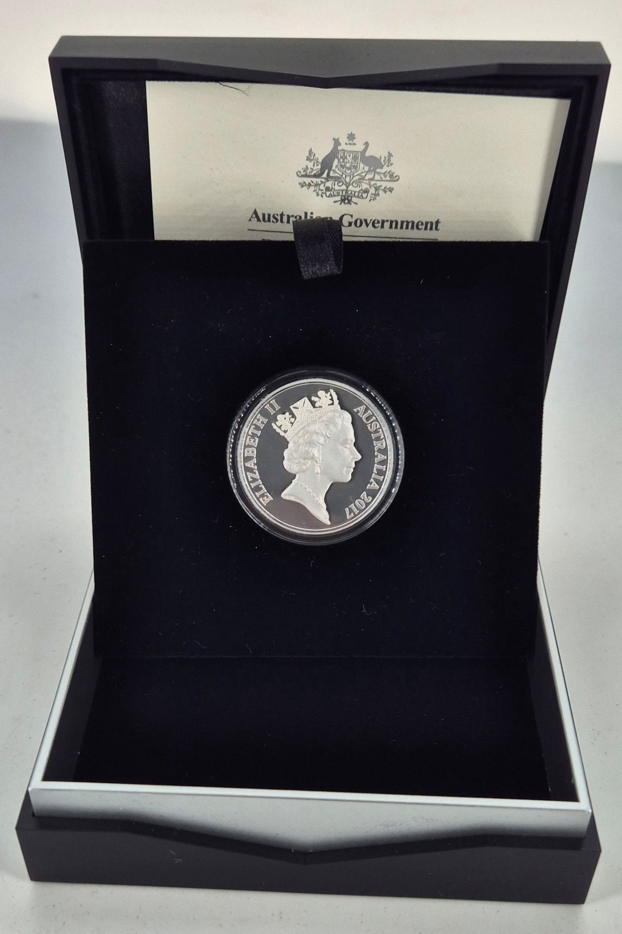 2017 Royal Australian Mint 1oz Silver Proof 1c Coin – High Relief Silver Proof Coin – World Money Fair Edition