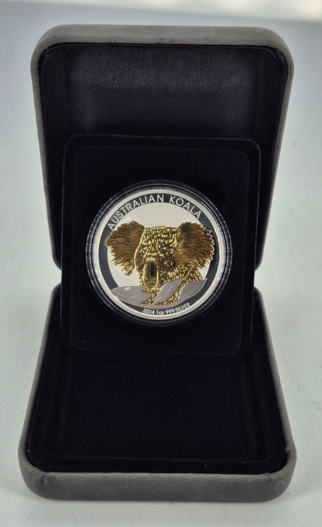 2014 Australian Koala 1oz Gilded Silver Coin