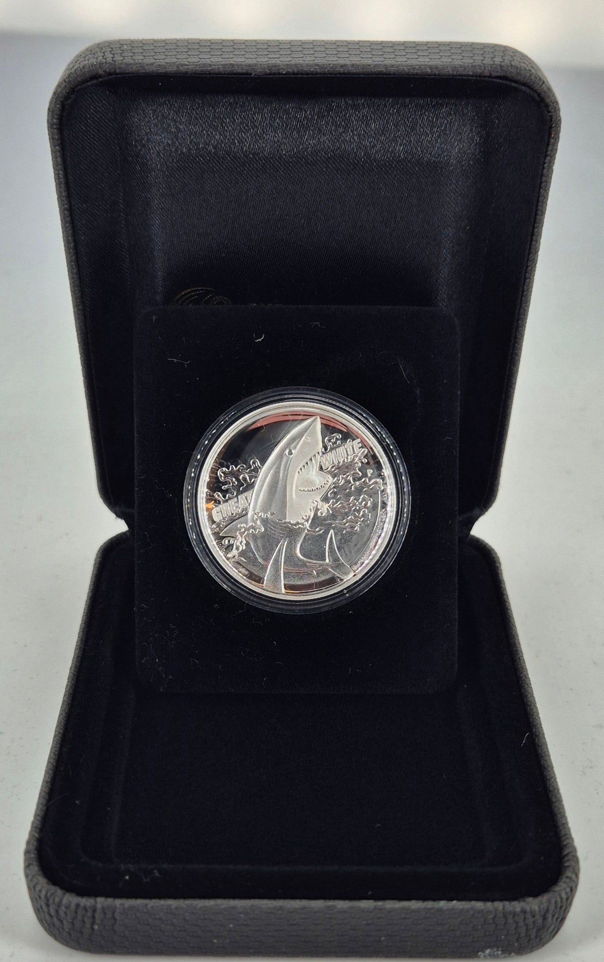 2015 Great White Shark 1oz High Relief Silver Proof Coin