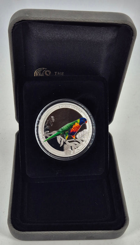 2013 Rainbow Lorikeet 1/2oz Silver Proof Coin – Birds of Australia Series