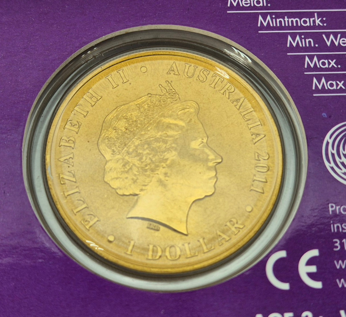 2011 The Wiggles 20th Anniversary $1 Four-Coin Set