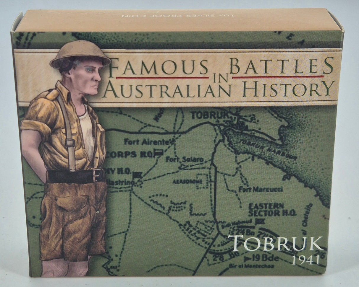 2011 Tobruk 1oz Silver Proof Coin – Famous Battles Series