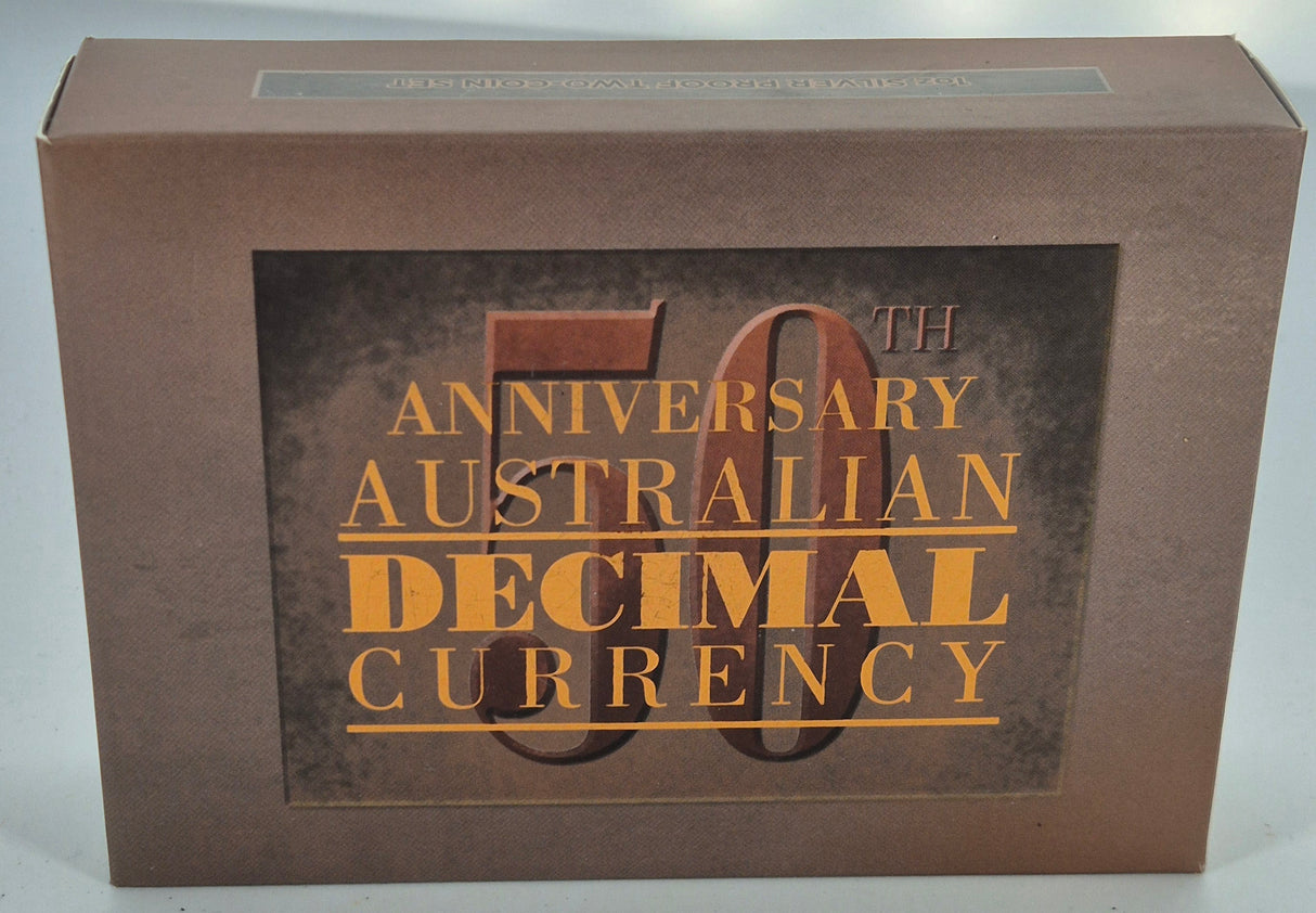 2016 50th Anniversary of Decimal Currency 1c & 2c 1oz Silver Proof 2-Coin Set