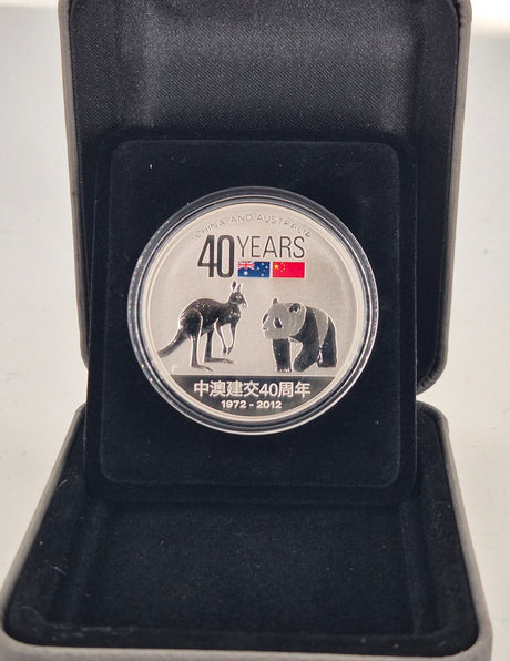 2012 40 Years of Friendship 1oz Silver Proof Coin – China & Australia