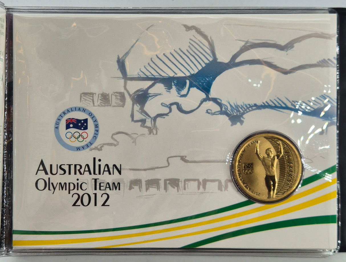 2012 Australian Olympic Team $1 Coin Folder (5-Coin Set)
