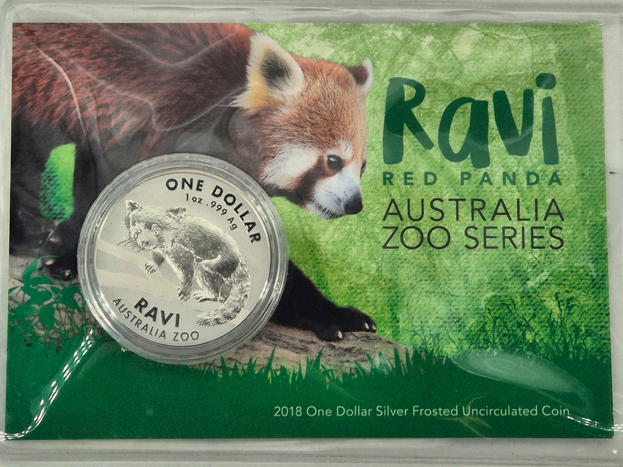2018 1 oz Australia Zoo Series – Ravi the Red Panda Silver