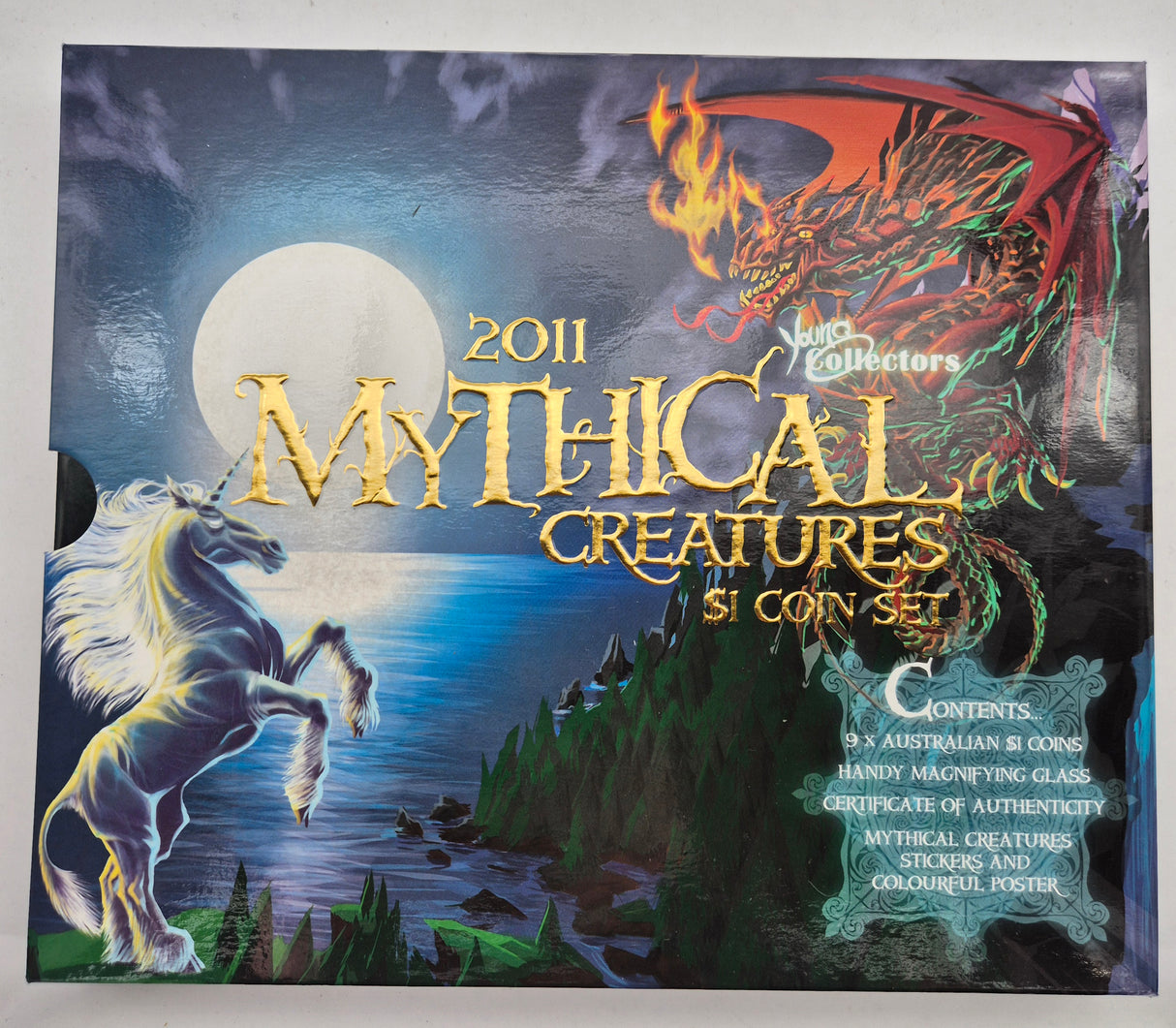2011 $1 Mythical Creatures - Young Collectors Coin Set