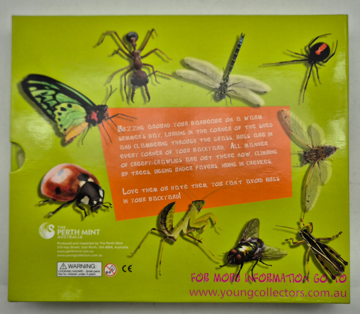 2010 $1 Backyard Bugs - Young Collectors 9 Coin Set