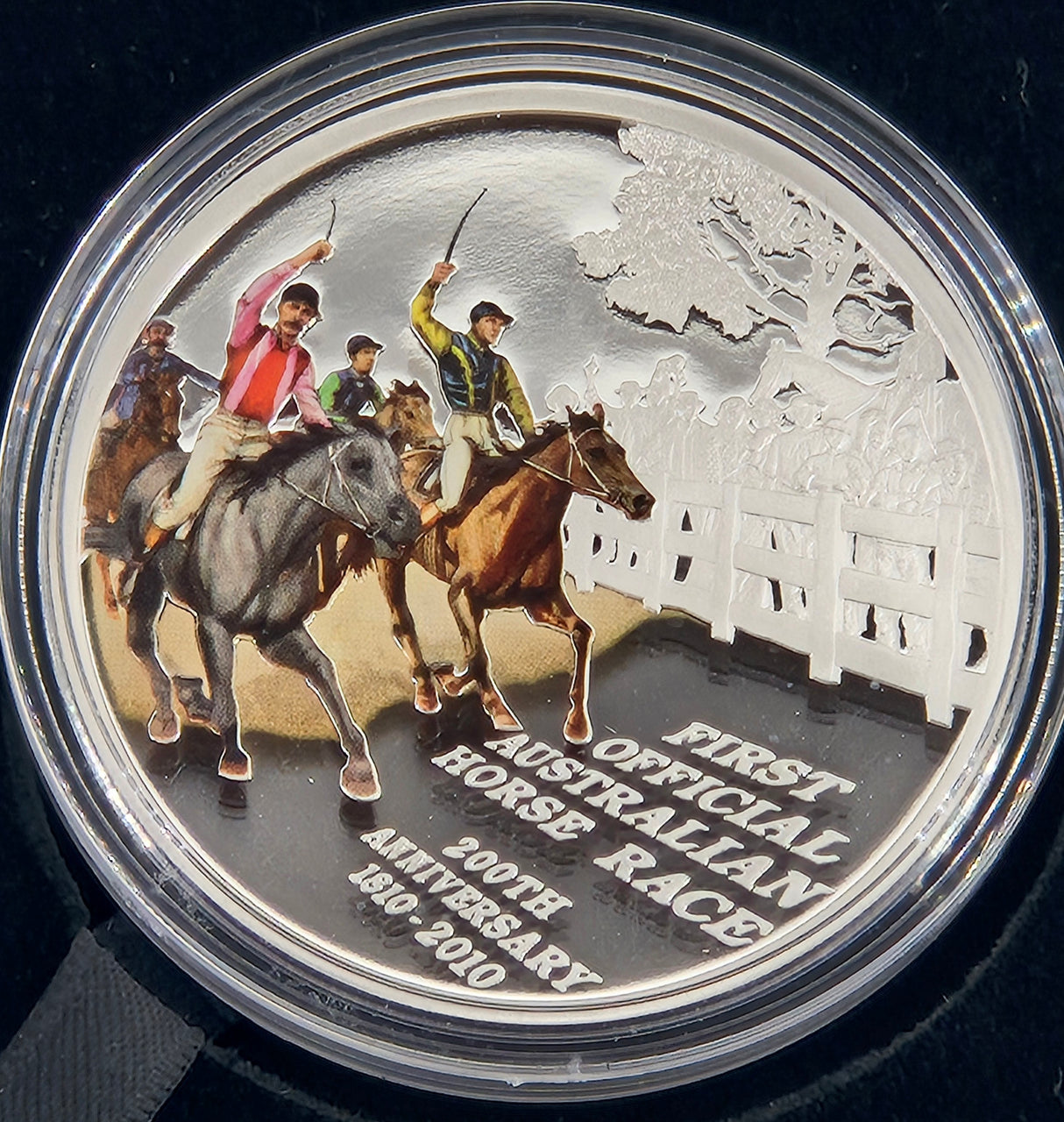 2010 1oz Silver Proof – The First Official Australian Horse Race