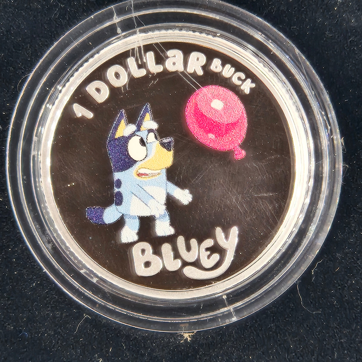 2024 $1 Bluey Fine Silver Coloured Proof Coin