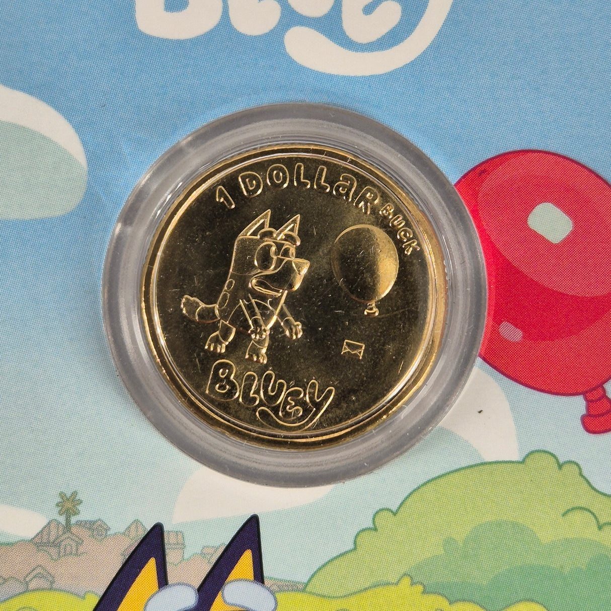 2024 $1 Bluey Dollarbucks 10 Coin Card Set Privy Mark